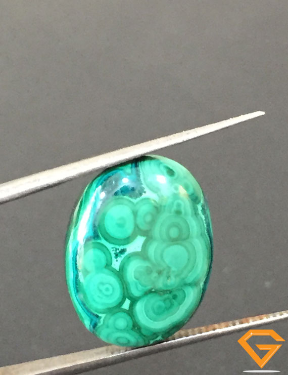 13.63 ct Natural Certified Malachite stone